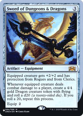 Sword of Dungeons & Dragons card from The List Reprints