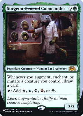 Surgeon ~General~ Commander card from The List Reprints