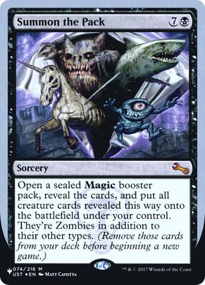 Summon the Pack card from The List Reprints