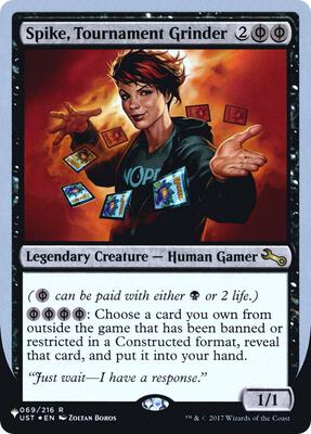 Spike, Tournament Grinder card from The List Reprints