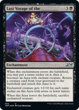 Last Voyage of the _______ (Galaxy Foil) card from Unfinity