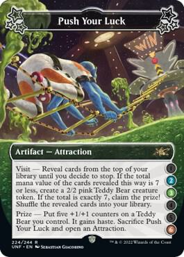 Push Your Luck (2-3-6) card from Unfinity