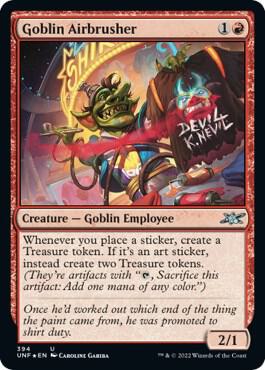 Goblin Airbrusher (Galaxy Foil) card from Unfinity