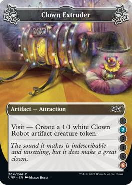 Clown Extruder (2-6) card from Unfinity