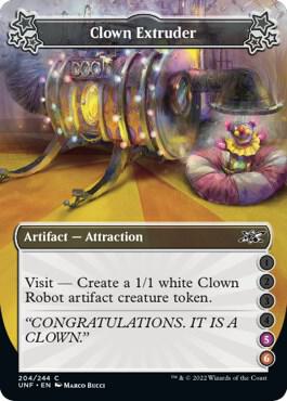 Clown Extruder (5-6) card from Unfinity