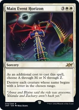 Main Event Horizon card from Unfinity