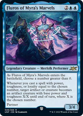 Fluros of Myra's Marvels card from Unfinity