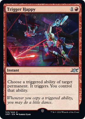 Trigger Happy card from Unfinity