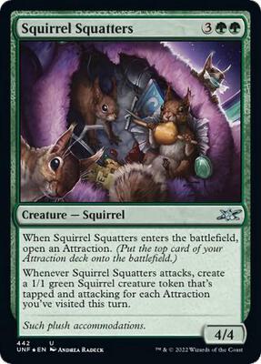 Squirrel Squatters card from Unfinity