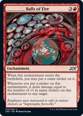 _____ Balls of Fire card from Unfinity