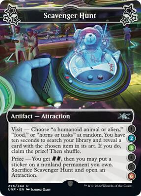Scavenger Hunt (2-3-6) card from Unfinity