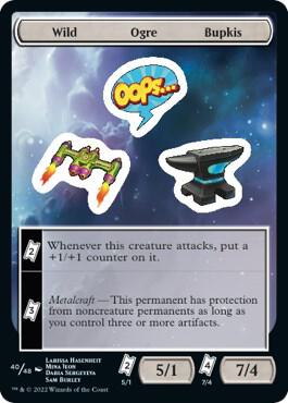 Wild Ogre Bupkis card from Unfinity