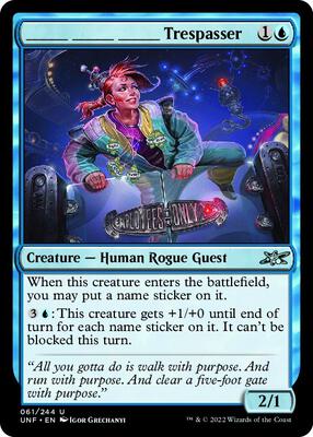 _______ _______ _______ Trespasser card from Unfinity