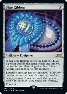 Blue Ribbon card from Unfinity