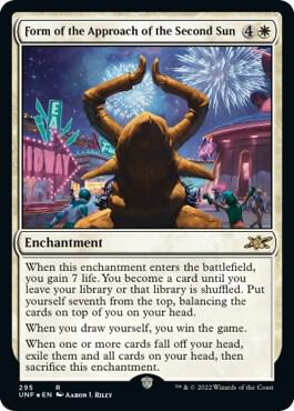 Form of the Approach of the Second Sun (Galaxy Foil) card from Unfinity