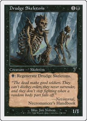 Drudge Skeletons card from 7th Edition