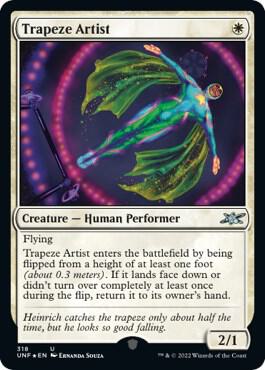 Trapeze Artist (Galaxy Foil) card from Unfinity