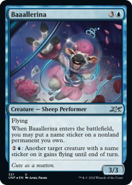 Baaallerina (Galaxy Foil) card from Unfinity