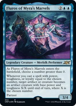 Fluros of Myra's Marvels (Galaxy Foil) card from Unfinity