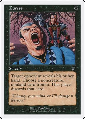 Duress card from 7th Edition