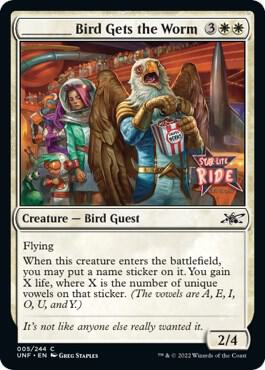 _____ Bird Gets the Worm card from Unfinity