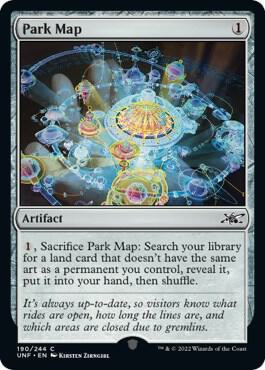 Park Map card from Unfinity