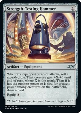 Strength-Testing Hammer card from Unfinity