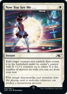 Now You See Me... card from Unfinity