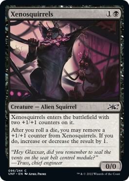 Xenosquirrels card from Unfinity