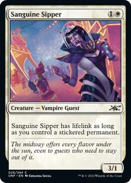 Sanguine Sipper card from Unfinity