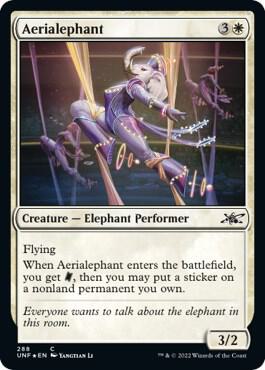 Aerialephant (Galaxy Foil) card from Unfinity