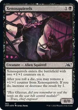 Xenosquirrels (Galaxy Foil) card from Unfinity
