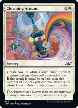 Clowning Around (Galaxy Foil) card from Unfinity