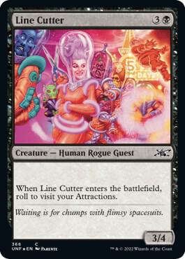 Line Cutter (Galaxy Foil) card from Unfinity