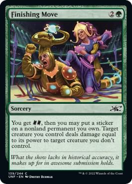 Finishing Move card from Unfinity