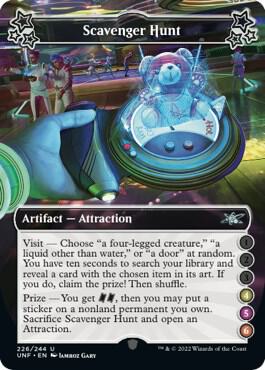 Scavenger Hunt (4-5-6) card from Unfinity