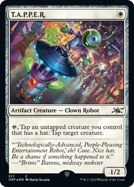 T.A.P.P.E.R. (Galaxy Foil) card from Unfinity