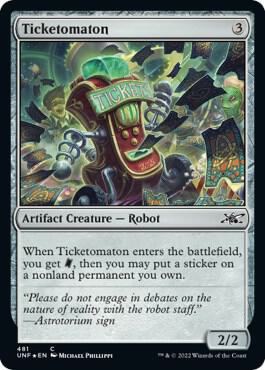 Ticketomaton (Galaxy Foil) card from Unfinity