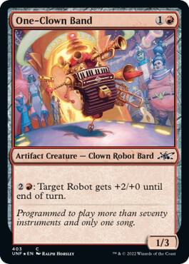 One-Clown Band (Galaxy Foil) card from Unfinity