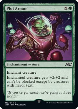 Plot Armor card from Unfinity
