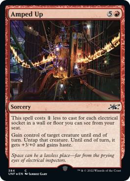 Amped Up (Galaxy Foil) card from Unfinity
