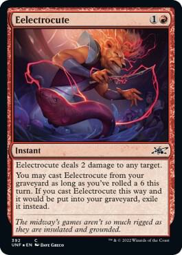 Eelectrocute (Galaxy Foil) card from Unfinity