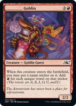 _____ Goblin card from Unfinity