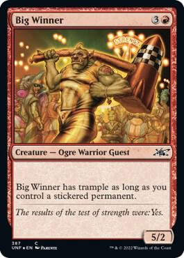 Big Winner (Galaxy Foil) card from Unfinity