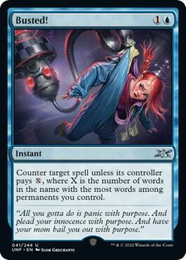 Busted! card from Unfinity