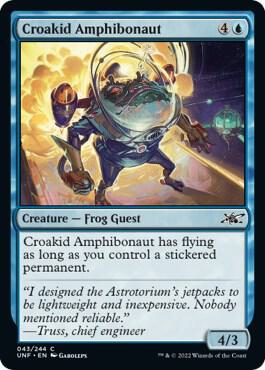 Croakid Amphibonaut card from Unfinity