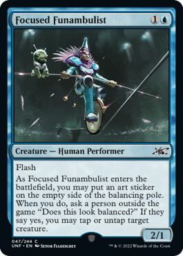 Focused Funambulist card from Unfinity