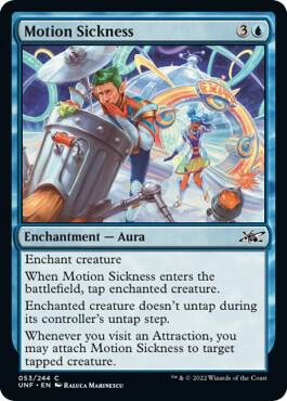 Motion Sickness card from Unfinity
