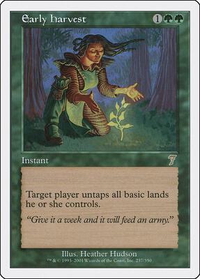 Early Harvest card from 7th Edition