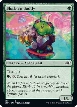 Blorbian Buddy (Galaxy Foil) card from Unfinity